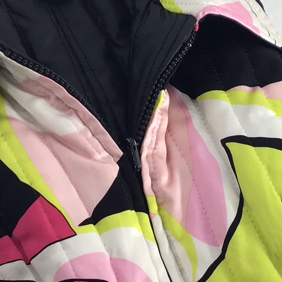 Etcetera Puffy 100% Silk Multi Colored Vest Size 8 - Picture 11 of 13
